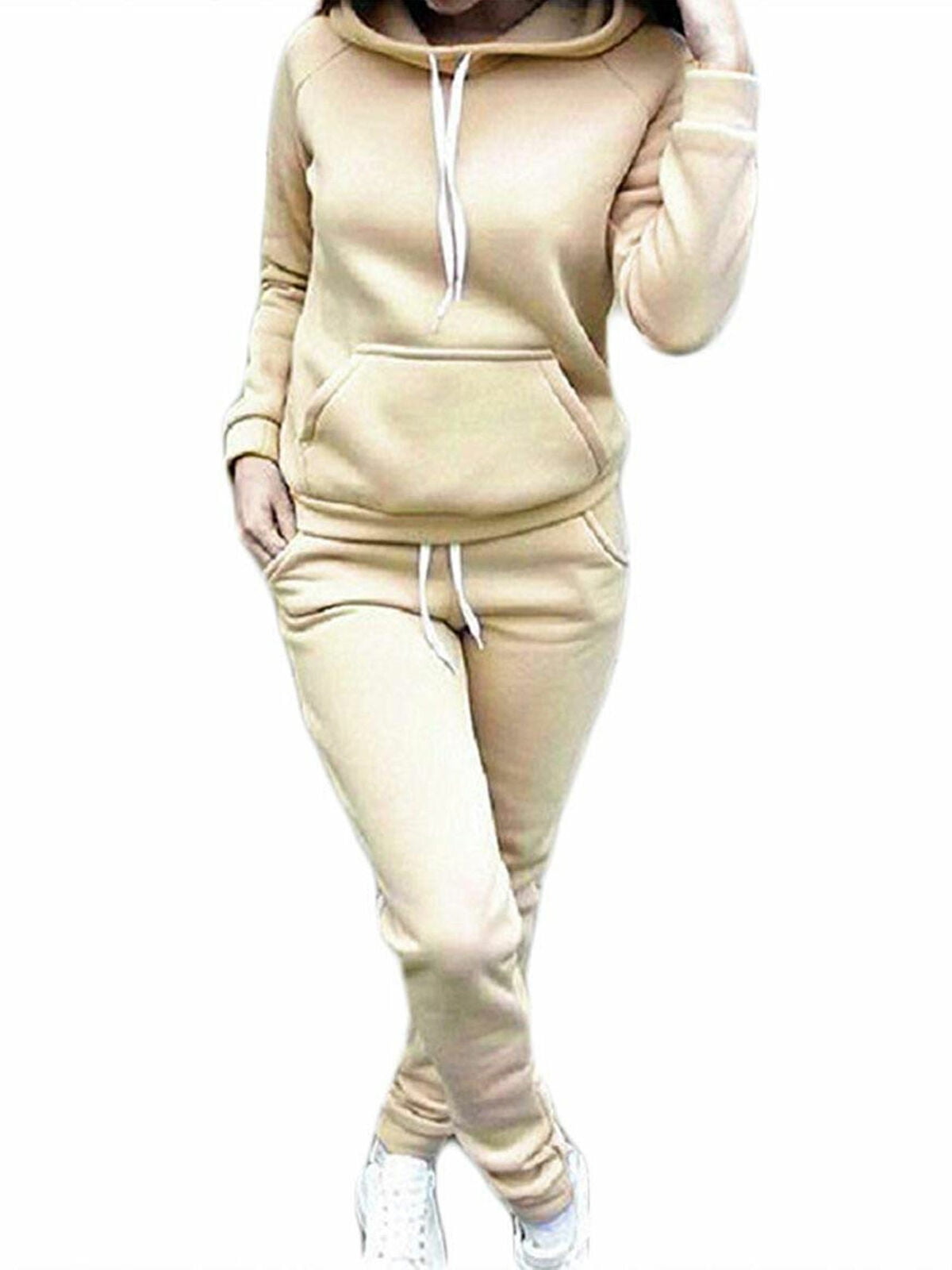 Lookwoild - Women's Hoodies Sports Tops Pants Tracksuit Sweatshirt Sweat Suit Jogging Set