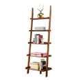 thumbnail image 2 of Pemberly Row Ladder Bookshelf in Cherry Wood Finish, 2 of 3