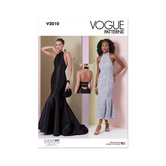 Vogue Sewing Pattern 2010 - Misses' Dress in Two Lengths, Size: U5 (16-198-20-22-24)