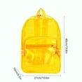thumbnail image 3 of Cinvoph Clear Backpack for Stadium Events Transparent Large Capacity Backpack for Concert Sport Fashion Women Backpack Events Work Travel, Yellow, 3 of 6