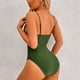 thumbnail image 5 of Traje de baño de Mujer Color Verde Puro V Profundo Sin Espalda Correas de Hombro Delgadas Regulables Traje de baño de una Pieza para Fiestas de natación Verde XL, 5 of 7