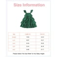 thumbnail image 2 of 18 Months Baby Girls Dress 24 Months Girls Sleeveless Dress Polka Dots Print Toddler Girls Suspender Dress Green Dress, 2 of 8