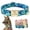 Blue, variant on Didog Fabric Fancy Floral Dog Cat Collar Metal Gold Buckle D Ring Collar for Small Large Dogs