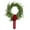 Green, variant on 12 Inch Norfolk Pine & Cedar Christmas Wreath with Red Velvet Bow - Artificial Greenery Wreath for Front Door, Indoor Outdoor Holiday Decorations