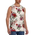 thumbnail image 2 of Balery Rose Flowers Camisetas sin mangas para hombre, absorbe la humedad y protege contra el mal olor.-Large, 2 of 7