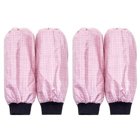 

NUOLUX 2 Sets of Waterproof Stain Repellent Oversleeve Household Long Kitchen Adult Loose Cleaning Oversleeve for Woman (Pink Grid Printing Pattern)