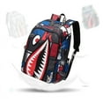 thumbnail image 5 of Get Noticed with MezyTicky's Lightweight Waterproof Shark Backpack - Perfect for Fashionable Teenagers!, 5 of 5