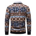 thumbnail image 3 of Mens SpringSummer Thin Printed Large Pocket Knit Cardigan Sweater Jacket, 3 of 6