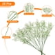 thumbnail image 3 of Uxcell 25Pcs Flores Artificiales Falsas a Granel, Ramo de Flores de PU con Tallos, Blanco, 3 of 6