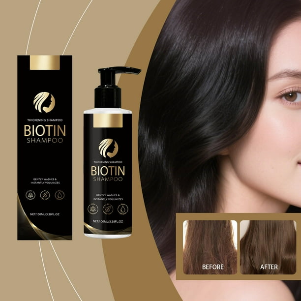 Champú capilar con biotina y tripéptidos para el cuidado del cabello. Aporta volumen, hidratación y suavidad, dejando el cabello brillante y sin caspa. Apto para hombres y mujeres. 100 ml por unidad.