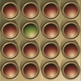 thumbnail image 1 of Ahgly Company Machine Washable Indoor Square Transitional Red Brown Area Rugs, 4' Square, 1 of 7
