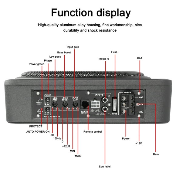 Loudspeaker,Pure Under-seat Amplifiers 12 V Amplifiers V Car Rv Under-seat Subwoofer Inch 600w Car 12 V Car Subwoofer 10 Inch 600w Laoshe Subwoofer Subwoofer Under-seat Buzhi Car O