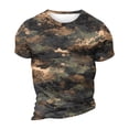 thumbnail image 6 of Dresfit Men's Gym Shirt Crew Neck Camouflage Athletic Tees Short Sleeve Basic Cotton Work Out Tops Musle Relaxed Fit T Shirts Gray 6XL, 6 of 6