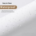thumbnail image 2 of EMLTHORY Extra Long Fabric Shower Curtain Liner 72 x 84inch,Fabric White Shower Curtain Light in Machine Washable Waterproof Bathroom Shower Curtains 84 inches Long Length, 2 of 7
