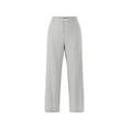 thumbnail image 5 of Scoop Women's Plus Tailored Linen Blend Wide Leg Pants, 32" Inseam, Sizes 14W-28W, 5 of 5