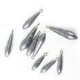 thumbnail image 3 of TopOne Gouttes de Pluie Forme Profilée Poids de Pêche Plomb pour la Pêche au Fond Pêche en Mer, 3 of 7