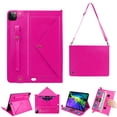 thumbnail image 1 of iPad Pro 4th Generation Case, iPad Pro 12.9 2020 Cover w/ Pen Holder, Dteck Premium PU Leather Folio Stand Handle/Shoulder Strap Handbag Case Protective Cover for iPad A2229/A2069/A2032/A2233, Rose, 1 of 8