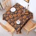 thumbnail image 2 of Classic Halloween Pumpkins Pattern Square Tablecloth,Waterproof Square Table Cover,Wipeable Spillproof Washable Table Cover for Home Kitchen Party Decor 42"X42"(107x107cm), 2 of 6
