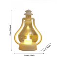 thumbnail image 3 of Vintage Christmas LED Lantern, White Hurricane Lamp with Flickering Flameless Candle, Battery Operated Tabletop & Hanging Light for Indoor Christmas Holiday Decor, 3 of 7