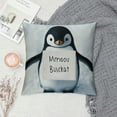 thumbnail image 2 of Patifu   Funny Penguin Love Decorative Throw Pillow Case,  Penguin Decor Home Decor Cushion Cover, Penguin Love Gifts, Gift Son, Daughter, Sister   12x12in, 2 of 5