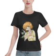 thumbnail image 1 of Women's Basic Short Sleeve T-Shirt Cardinal Girl Sakura, 1 of 6