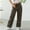 Coffee, variant on QUINDOS Pants for Women Wide Leg High Waisted Long Casual Pants Button Relaxed Fit Trousers with Pockets