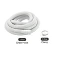 thumbnail image 3 of Washing Machine Drain Hose,  Universal Drain Hose Extension Kit 13.12 feet White for Washing Machine with Clamps, 3 of 5
