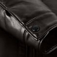 thumbnail image 4 of Guluxicc Men's Leather Jackets with Sherpa Collar Full Zipper Long Sleeve Coat Jackets for Fall Winter Casual Jackets, 4 of 5