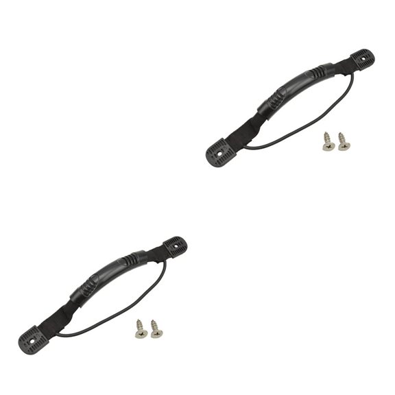 Greeniant Keep Diving 2 piezas PP Mango de barco Portátil de mano Veleros Kayak Reemplazo Pasamanos Canoa Hardware con tornillos con cable 2piezas