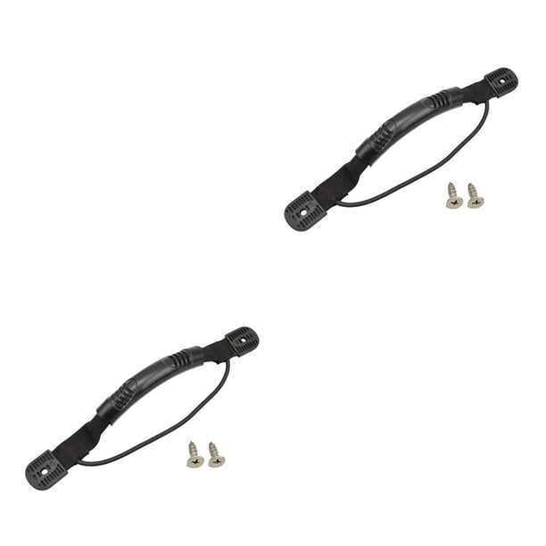 Greeniant Keep Diving 2 piezas PP Mango de barco Portátil de mano Veleros Kayak Reemplazo Pasamanos Canoa Hardware con tornillos con cable 2piezas