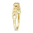 thumbnail image 3 of 1/3 Carat (ctw) Peridot Link Ring in 10K Yellow Gold, 3 of 4