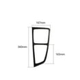 thumbnail image 2 of Carbon Fiber Interior Gear Shift Panel Trim Cover Sticker for Audi Q7 2016-2019, 2 of 4