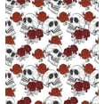 thumbnail image 3 of Ambesonne Halloween Duvet Cover Set, Roses Gothic Skull, Queen, Grey, 3 of 3