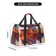 thumbnail image 3 of Balery Cultural Silhouette Journey Bolsa de Gimnasio para Mujeres, Bolsa de Viaje con Bolsillo Húmedo, Bolsa de Fin de Semana para Mujeres, Bolsa de Viaje Resistente al Agua, 3 of 7