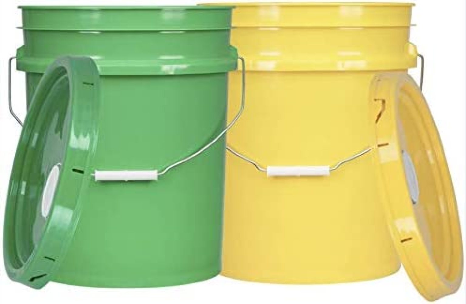 RovKeav 5 Gal Food Grade Bucket Pail with Spout Lid, BPA Free, Made in