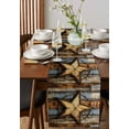 thumbnail image 3 of Table Runner Dresser Scarf 13 x 108 Inch Stars Art Rustic Independence Day Patriotic Table Runners Non-Slip Heat Kitchen Dining Table Decor for Indoor Outdoor Home Party Decoration, 3 of 7