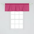 thumbnail image 2 of Ambesonne Hearts Window Valance, Doodle Pink Love, 54" X 18", Magenta and Pale Pink, 2 of 3