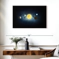 thumbnail image 3 of Elephant Stock Elements Of Solar System Wall Art - Horizontal Canvas Wall Art - Living Room Wall Decor - Astronomy & Space Canvas - Black And Gray Decor - 36" x 24", 3 of 8
