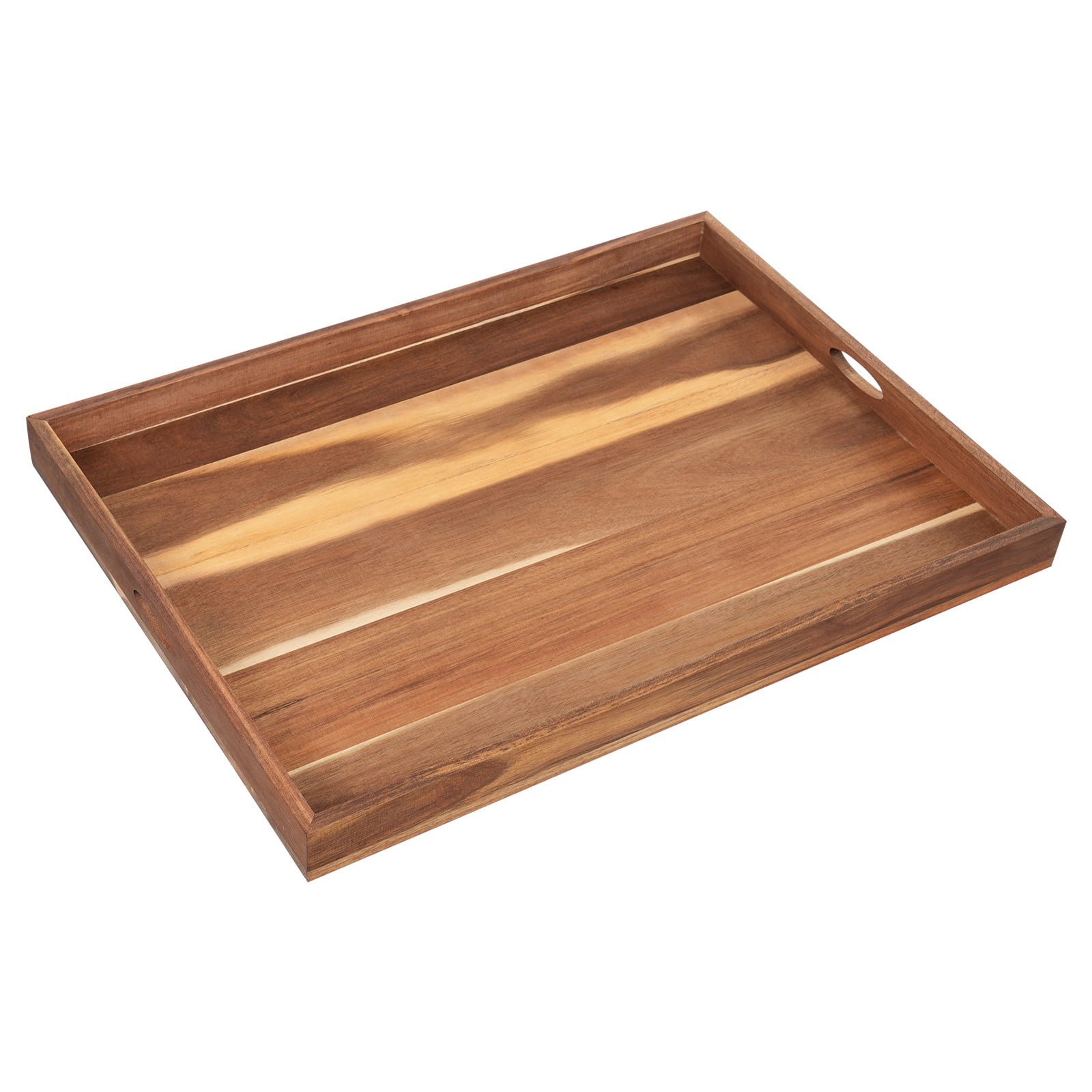 Acacia Wood Stove Cover 30×22×2.5in, Multi-Use Cutting Board Charcuterie Serving Tray, Durable Polished Stove Top Cover for Kitchen Restaurant