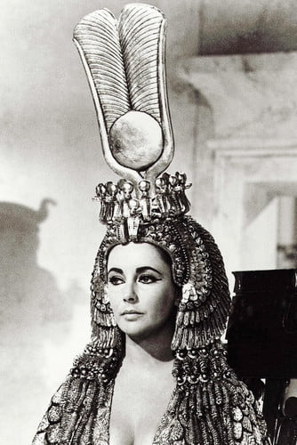 Elizabeth Taylor Busty Cleopatra Egyptian Headdress Stunning 24x36 ...