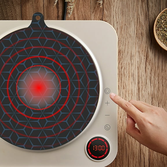 Wekvgz 4Pcs Thermochromic Silicone Induction Cooktop Mat Temperature Resistant Induction Cooktop Protector Nonslip Induction Cooktop Protective Cover for Induction Cooktop Kitchens