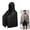 Black, variant on Cooling Beach Towel Poncho, Quick Dry Wearable Towel Wrap with Sun Shield, Lightweight Cooling Towel for Outdoor Sports