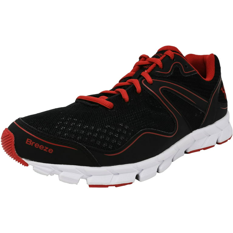 Transparant Zeeman melk 361 Men's Breeze Black / Red Ankle-High Fabric Running Shoe - 13M -  Walmart.com