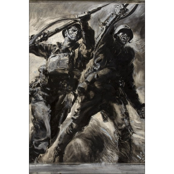 24"x36" Gallery Poster, Unity of Strength Artist Rowland Hilder 1939-1946