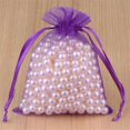 thumbnail image 1 of Bolsa de Organza para embalaje de joyas, decoración de fiesta de boda, bolsas de tul con cordón, para regalo, 7x9, 9x12, 10x15cm, 50/100 Uds., 50%, 1 of 4