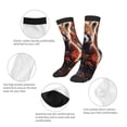 thumbnail image 3 of Honeii Red Panda Autumn Branches Print Children's Colorful Socks,Unisex Kids and Toddlers' Cushioned Sock,Kids Athletic Crew Socks,for Everyday Wear and Sports, 3 of 5