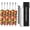 6 17-inch Skewers + 2 BBQ Rack, variant on Kabob Skewers 14" Stainless Steel Long BBQ Barbecue Skewers, Flat Metal Kebob Sticks Wide  Grilling Skewers for Meat Chicken, Set of 12 count with Storage Bag by