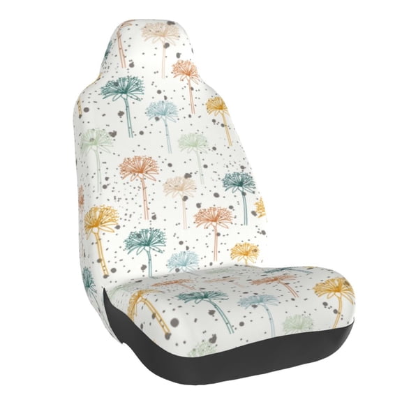 Vsdgher Dandelion for Automotive Seat Covers for Cars Trucks and SUVs, Universal Fit Anti-Slip Bucket Seat Protector for Cars,Vehicle Seat Protector for Front Seats