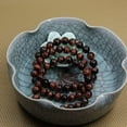 thumbnail image 4 of Natural Red Tiger Eye Gemstone 8mm Round Beads Stretch Bracelet 7 Inch, 4 of 5