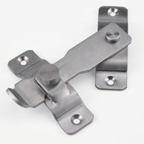 Masteelf Stainless Steel Door Latch Gate Latches Bar Latch Safety Door Lock (Silver)